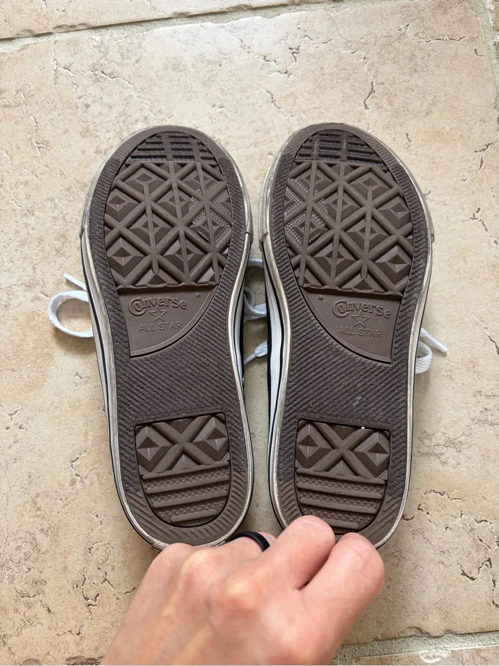 Converse Kids Black and White Low Top Sneakers